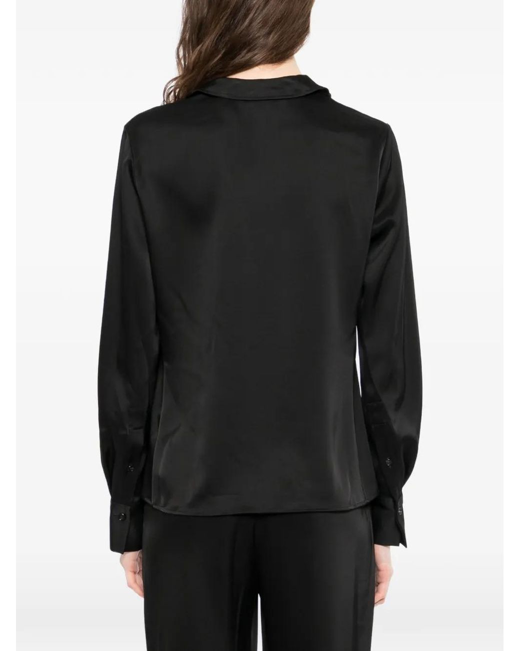 Theory Satijnen Blouse in het Black