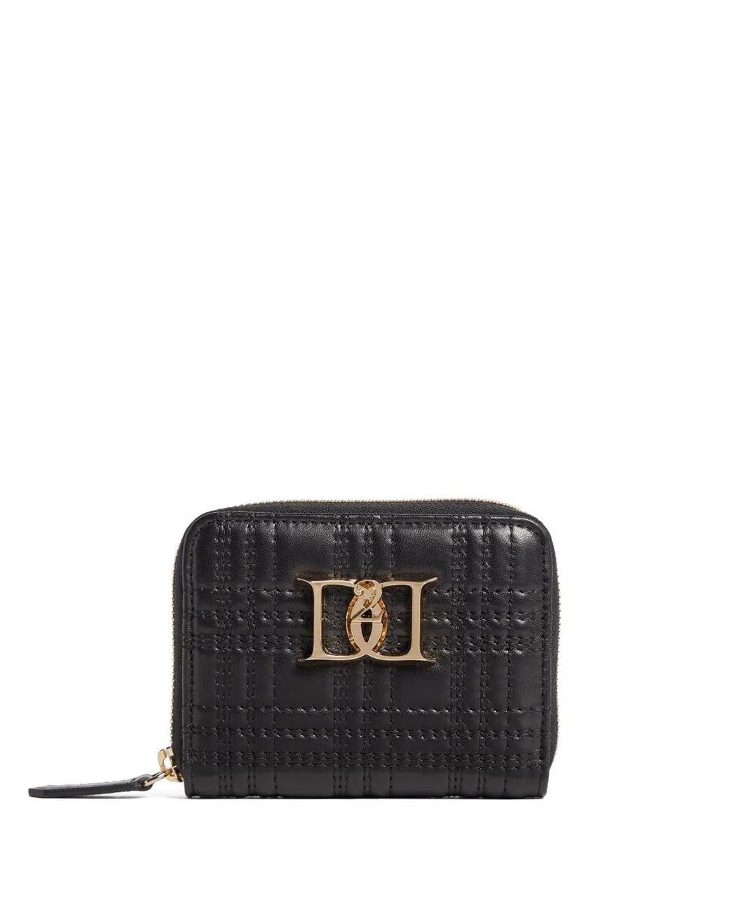 DSquared² Black Portemonnaie Mit Logo-Schild