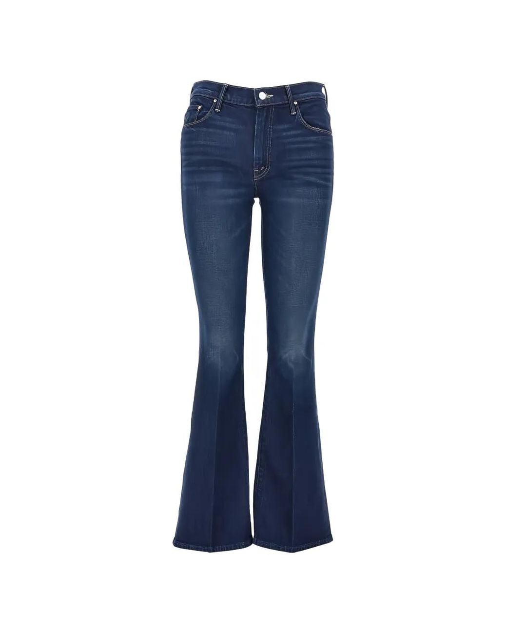 Mother Blue The Weekender Faded Flared Jeans