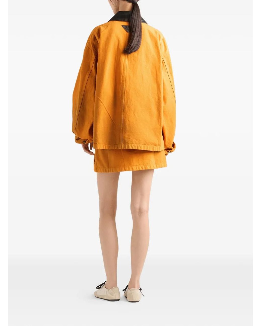Prada Orange Canvas Jacket
