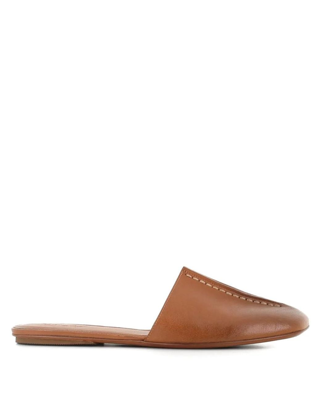 Marsèll Brown Topstitch Mules
