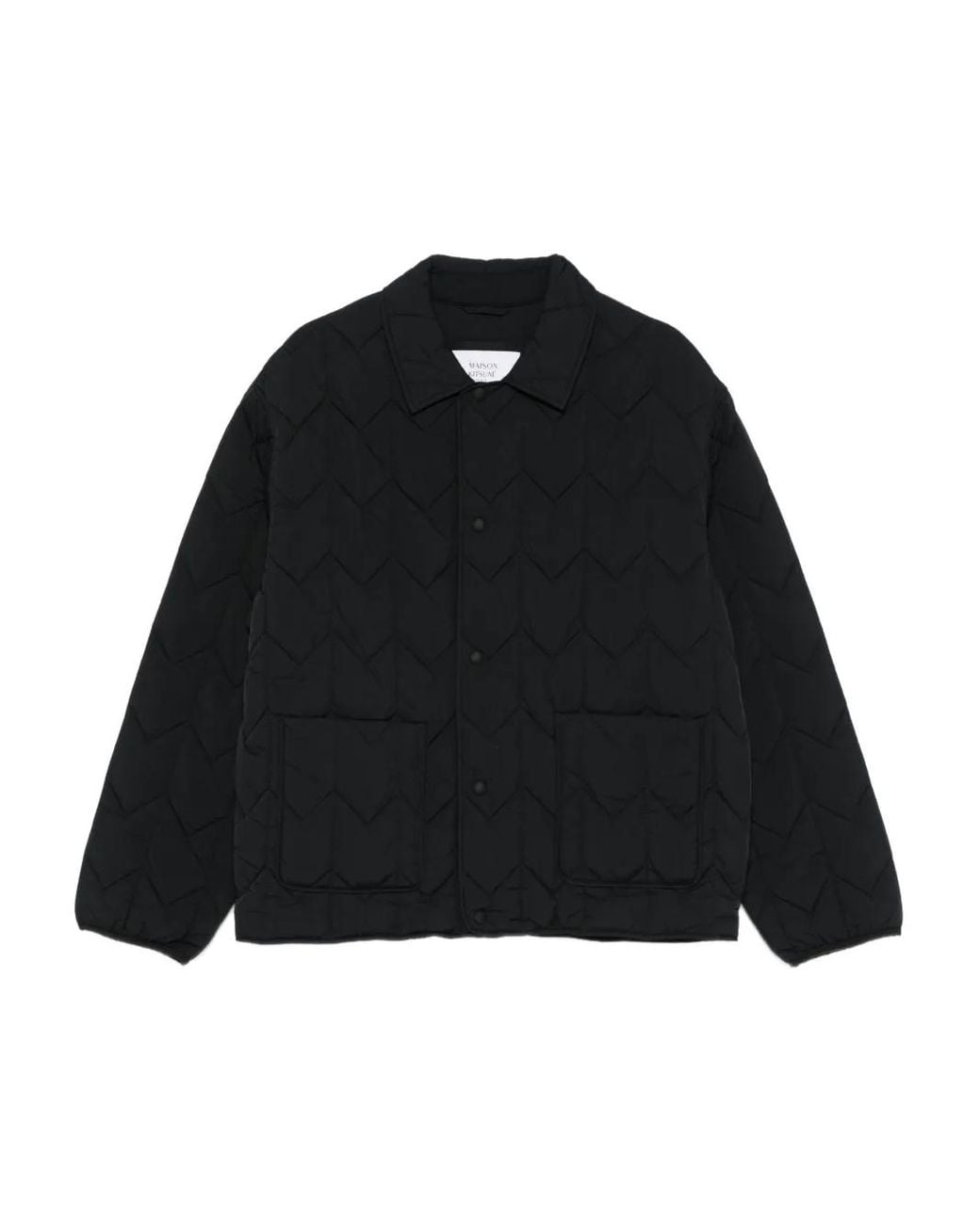 Maison Kitsuné Black Quilted Blouson for men