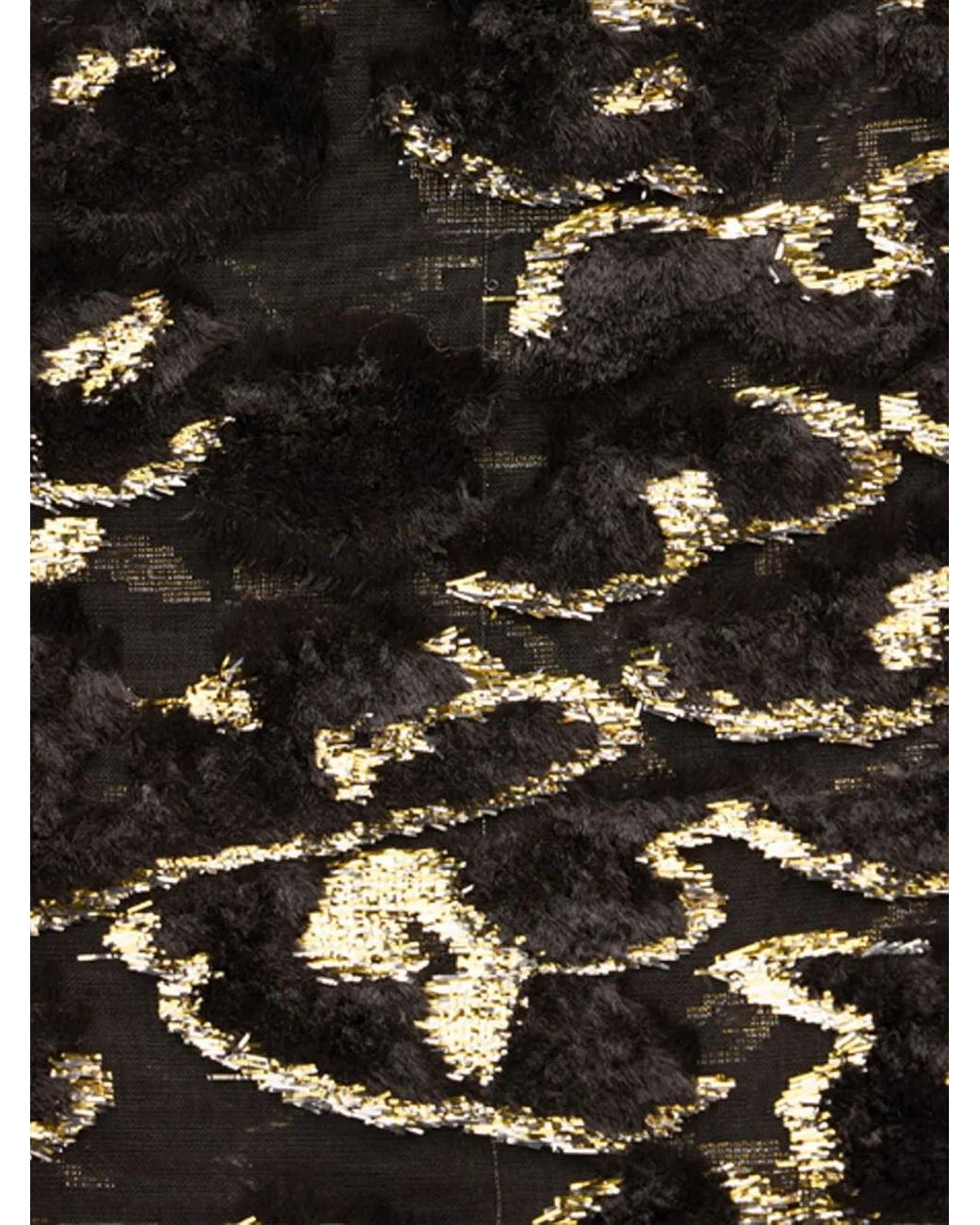 Roberto Cavalli Black Silk Scarf