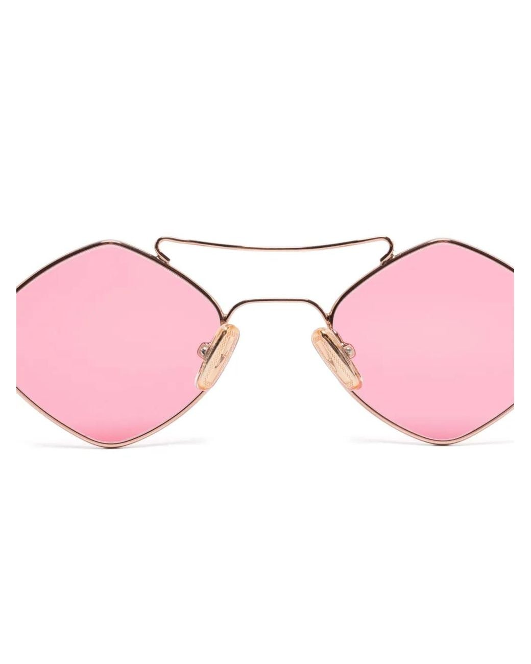 Eyepetizer Pink Geometric-Frame Sunglasses