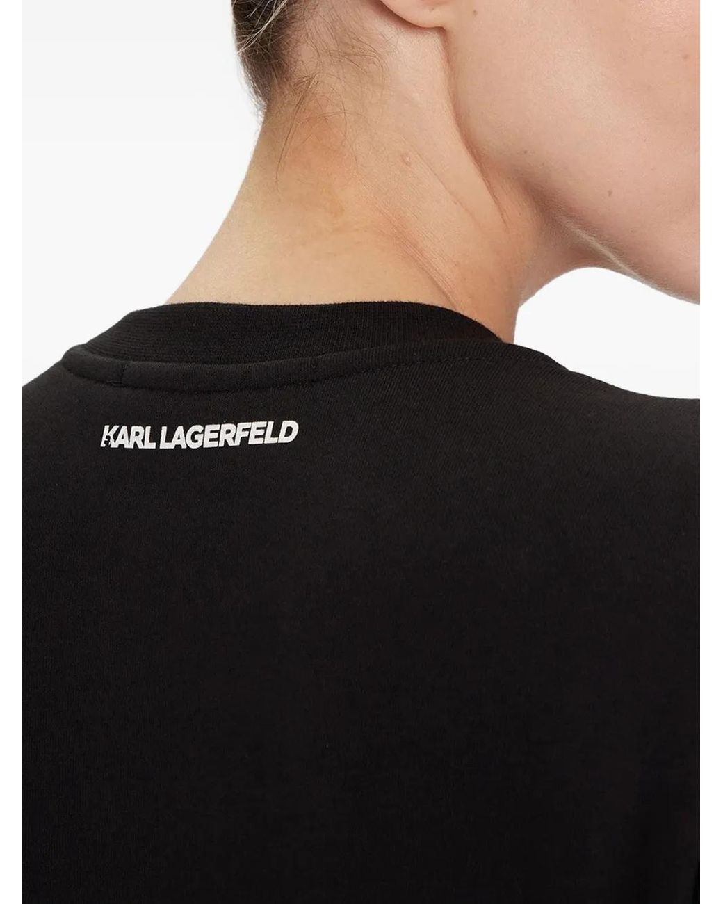 Karl Lagerfeld Black Ikon Choupette Sweatshirt
