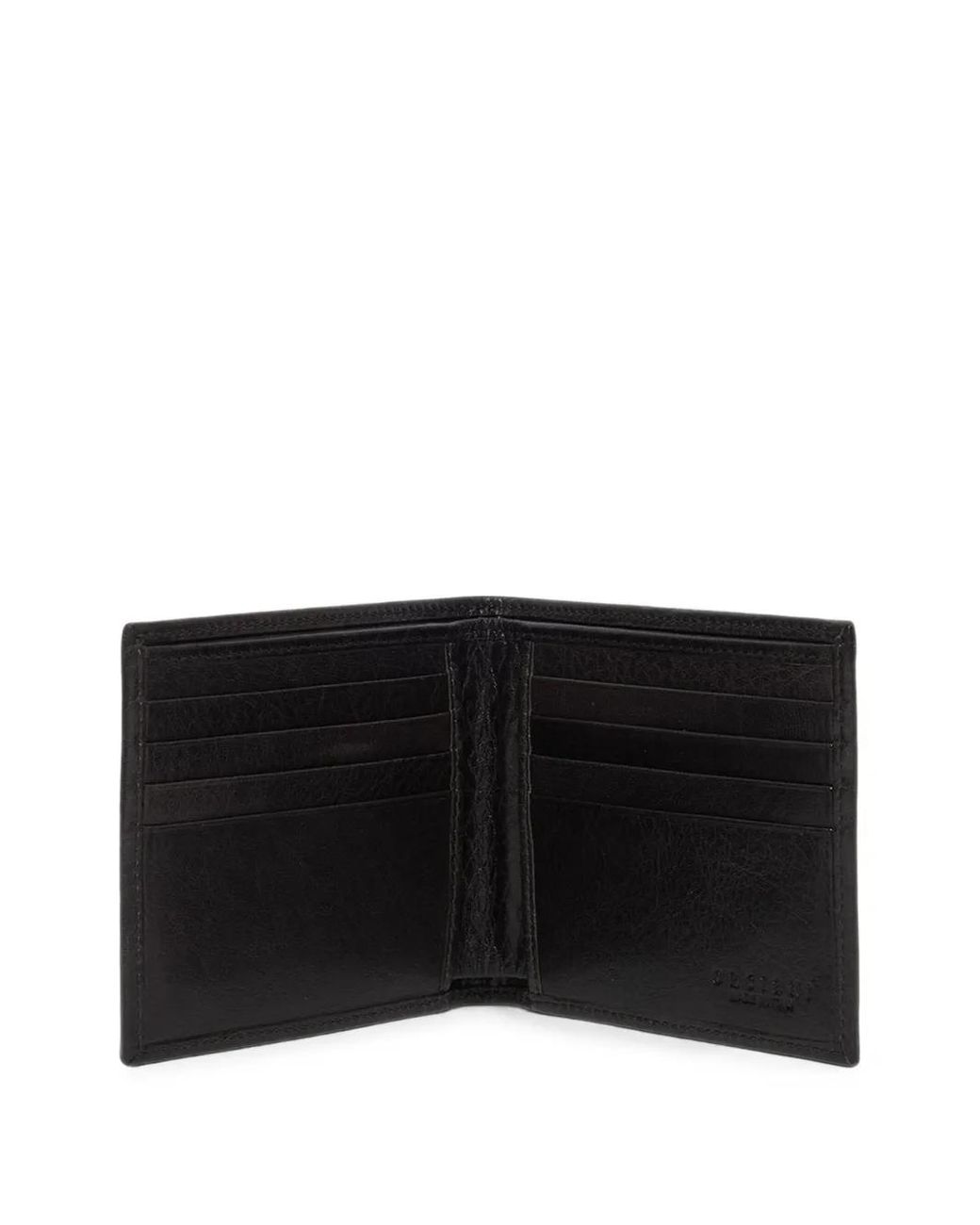 Orciani Black Lagoon Embossed Billfold Wallet for men