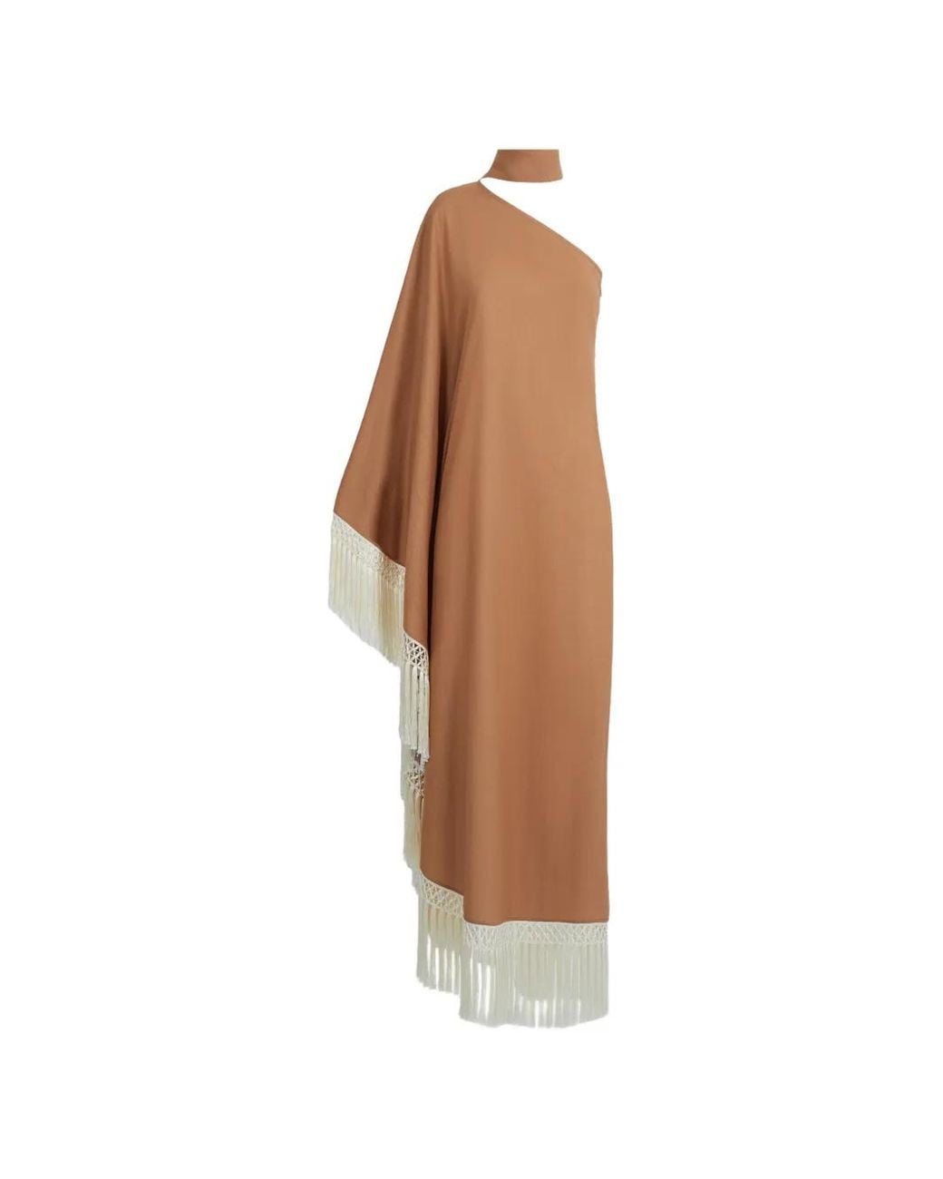 Taller Marmo White Andes Fringe-Trimmed Maxi Dress