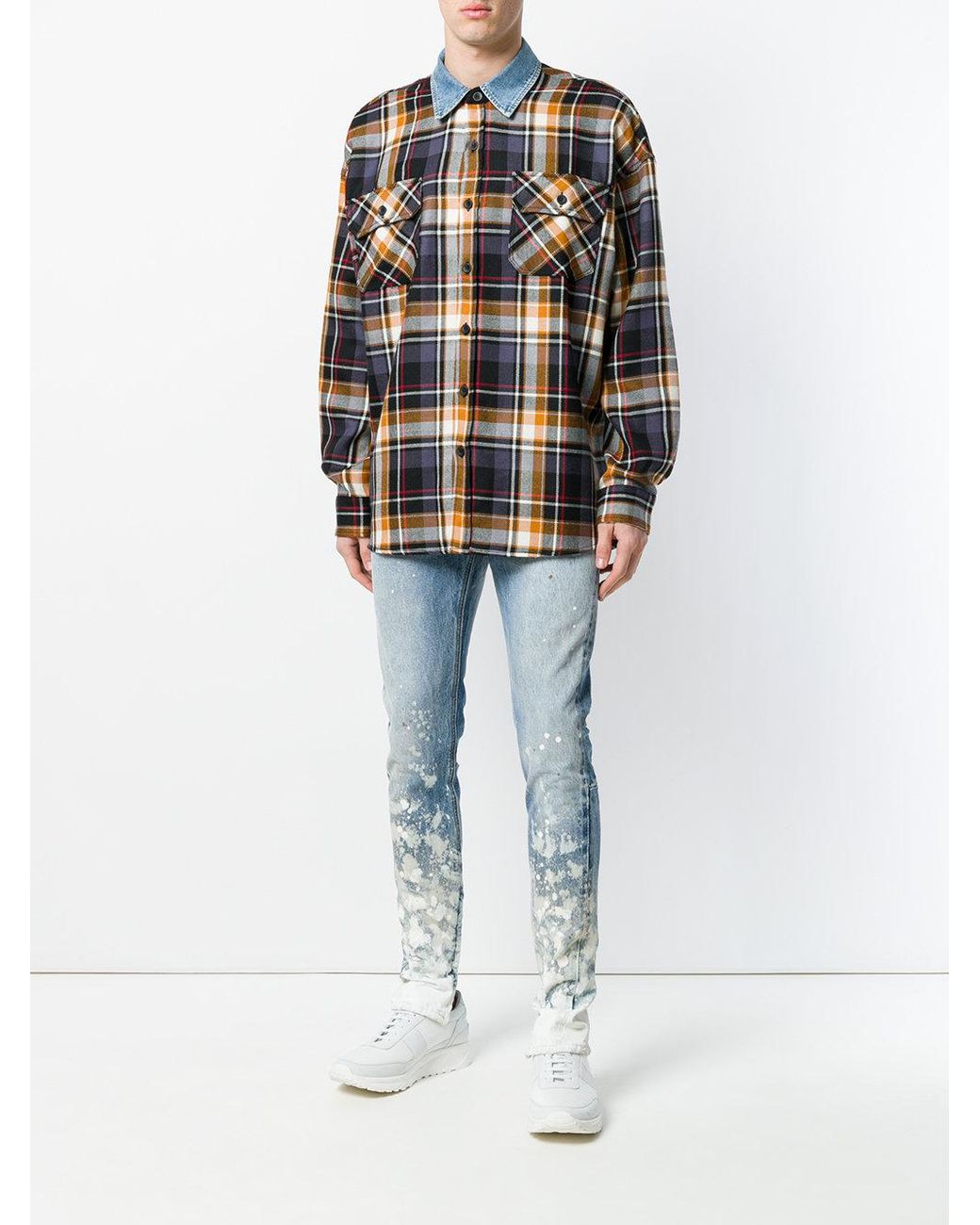 Fear Of God Denim Paint Splatter Jeans 