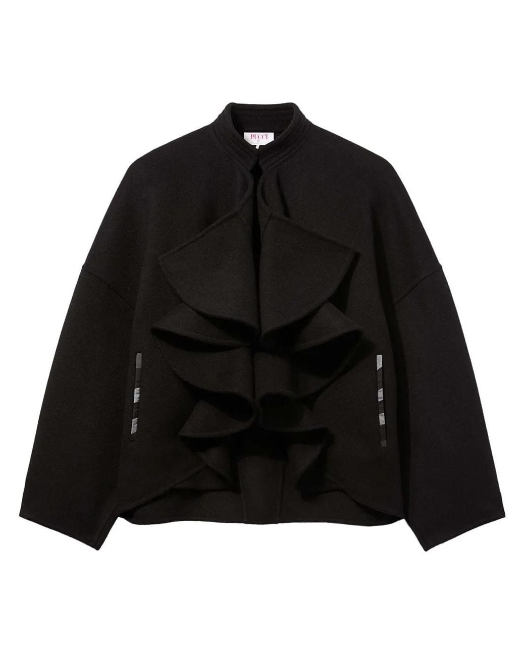 Giacca Con Ruches di Emilio Pucci in Black