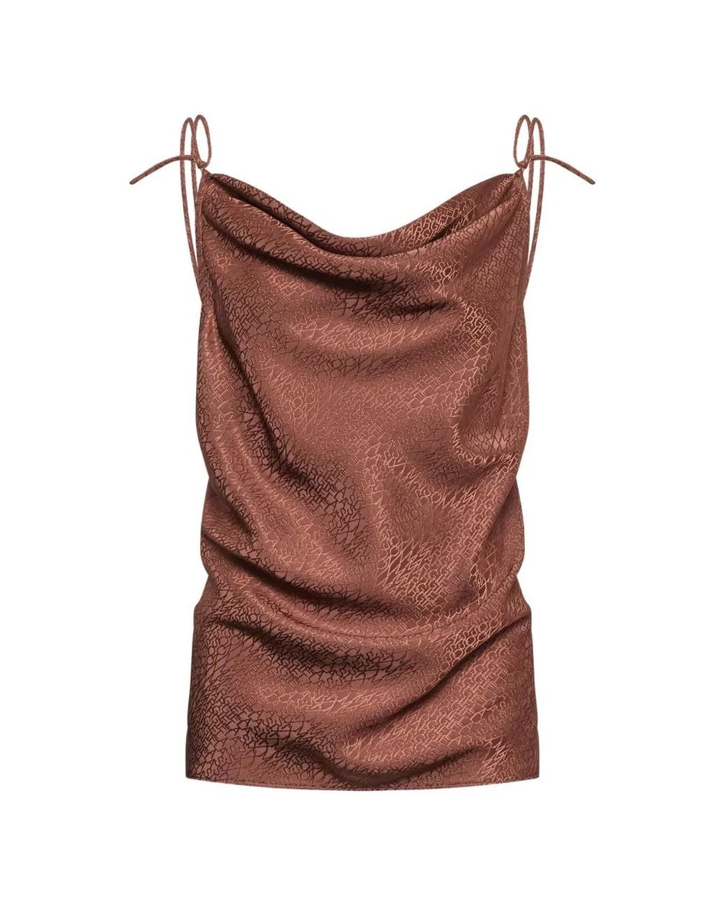 MM6 by Maison Margiela Brown Haut À Motif Zèbre