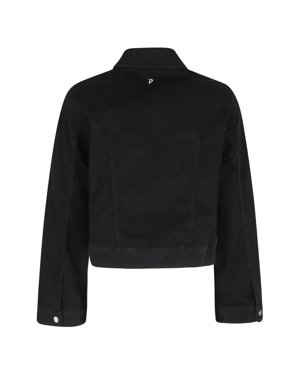Dondup Black Buttoned Short Jacket