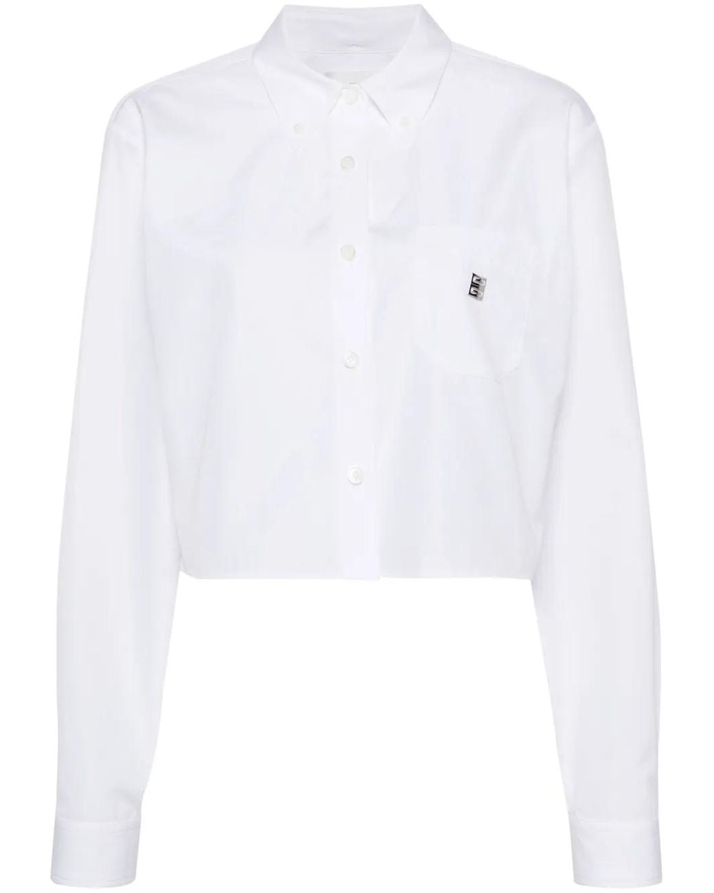 Givenchy White Logo Cotton Shirt