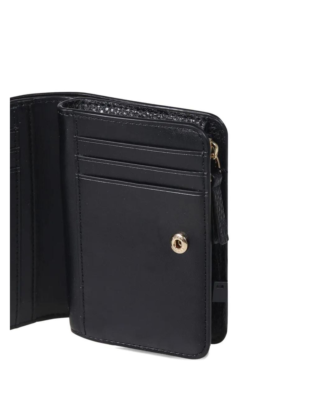 Marc Jacobs Black Logo-Plaque Wallet