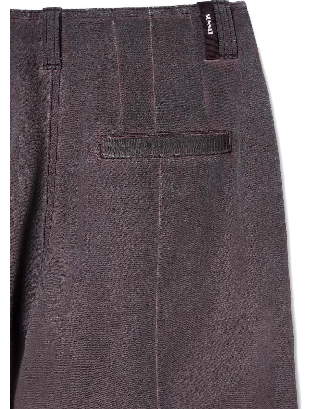Sunnei Gray Wool Trousers