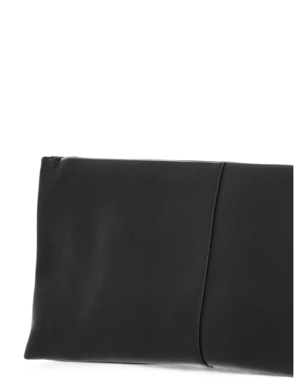 Carven Black Pochette Louise En Cuir