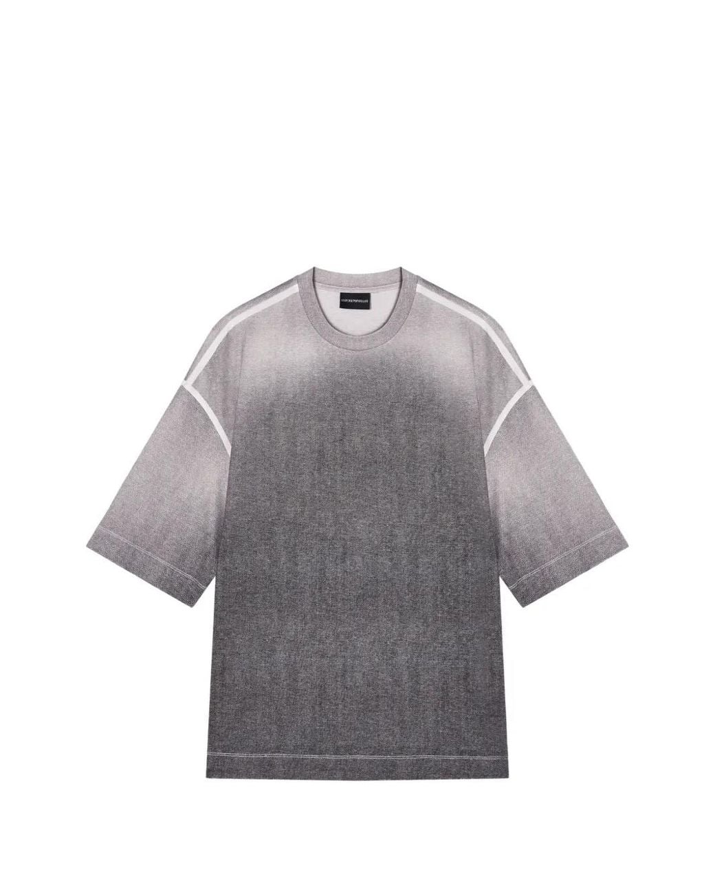 Emporio Armani Gray Oversized Degradé T-Shirt for men