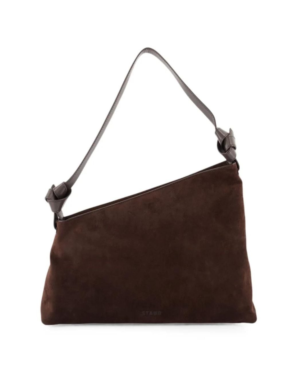 Staud Brown Dani Suede Shoulder Bag