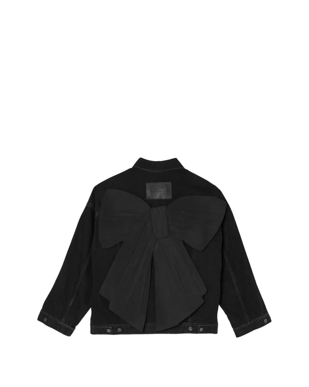 Marc Jacobs Black Bow Oversized Trucker Jacket