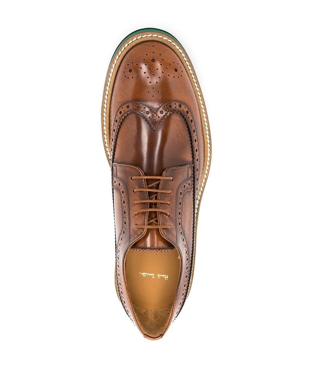 Paul Smith Rainbow-sole Brogues in Brown | Lyst