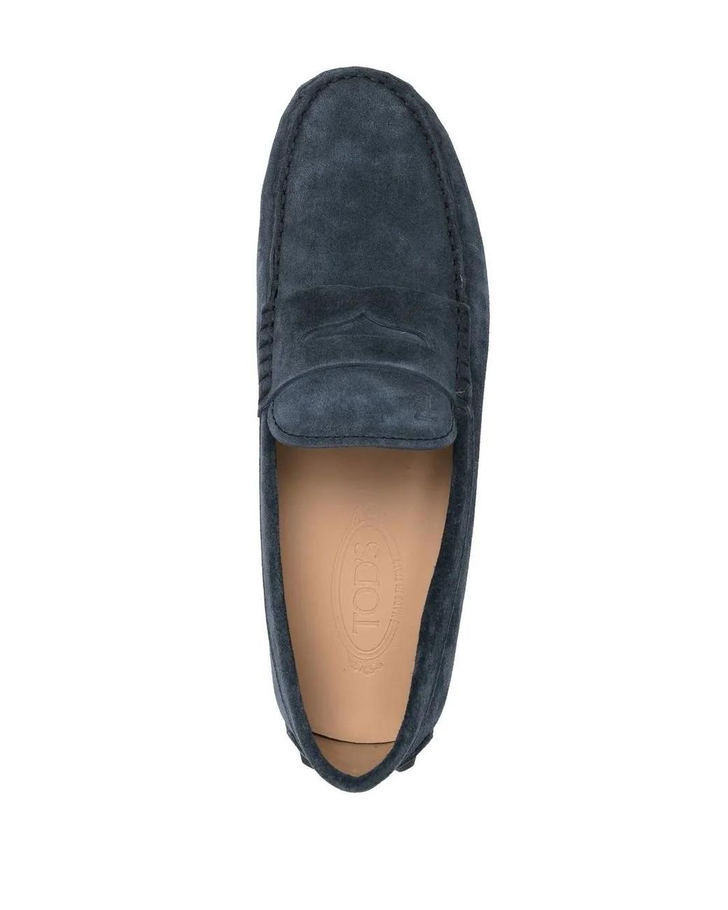 Tod's Blue Leather Loafer for men
