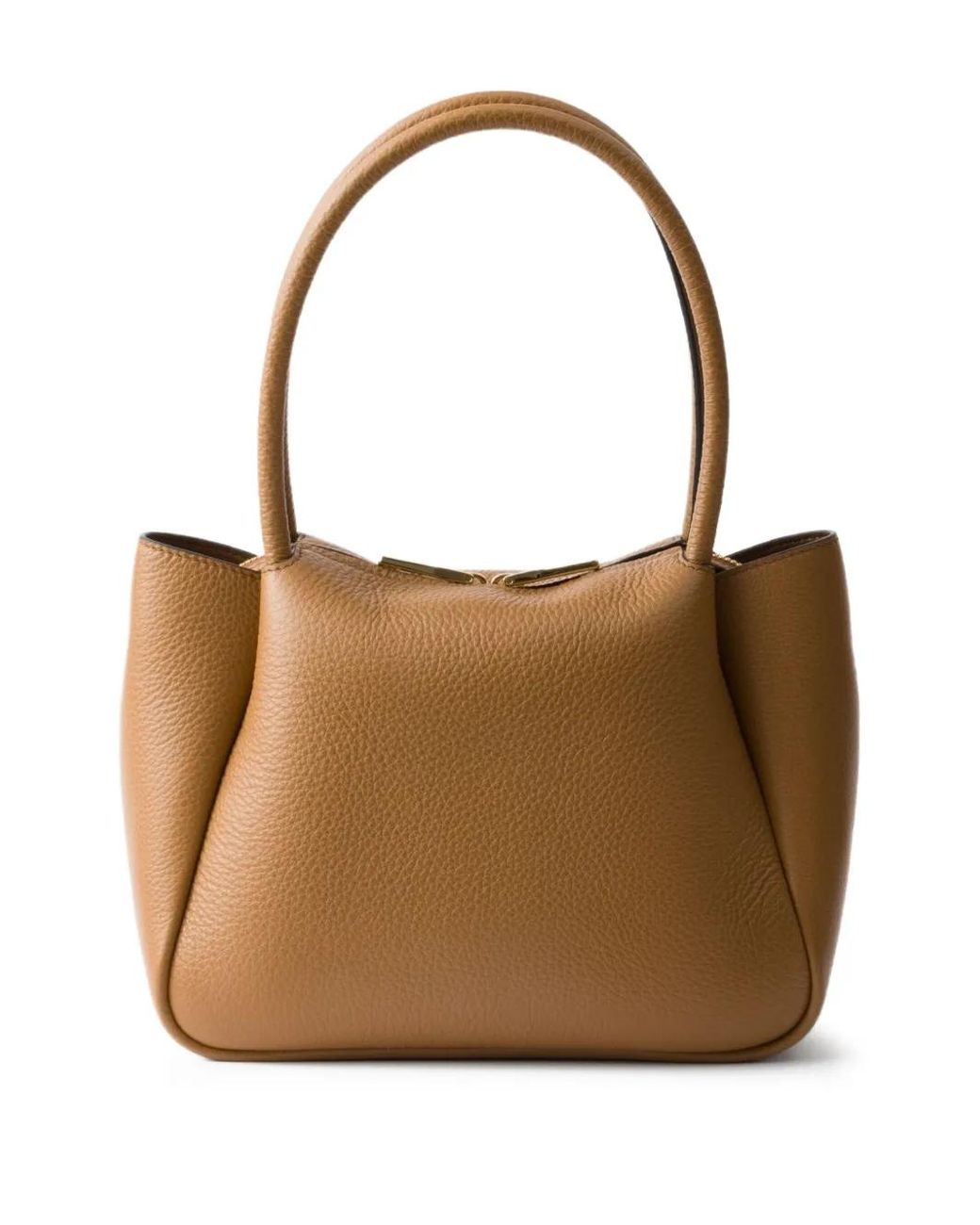 Prada Brown Small Leather Tote Bag