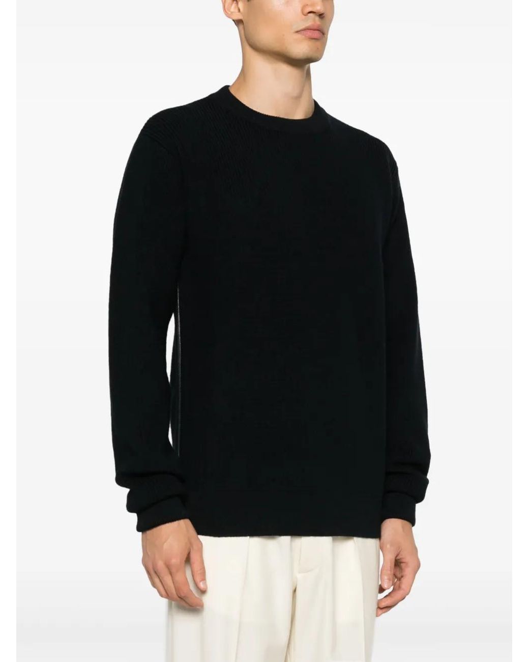 Jil Sander Blue Crew-neck Sweater for men