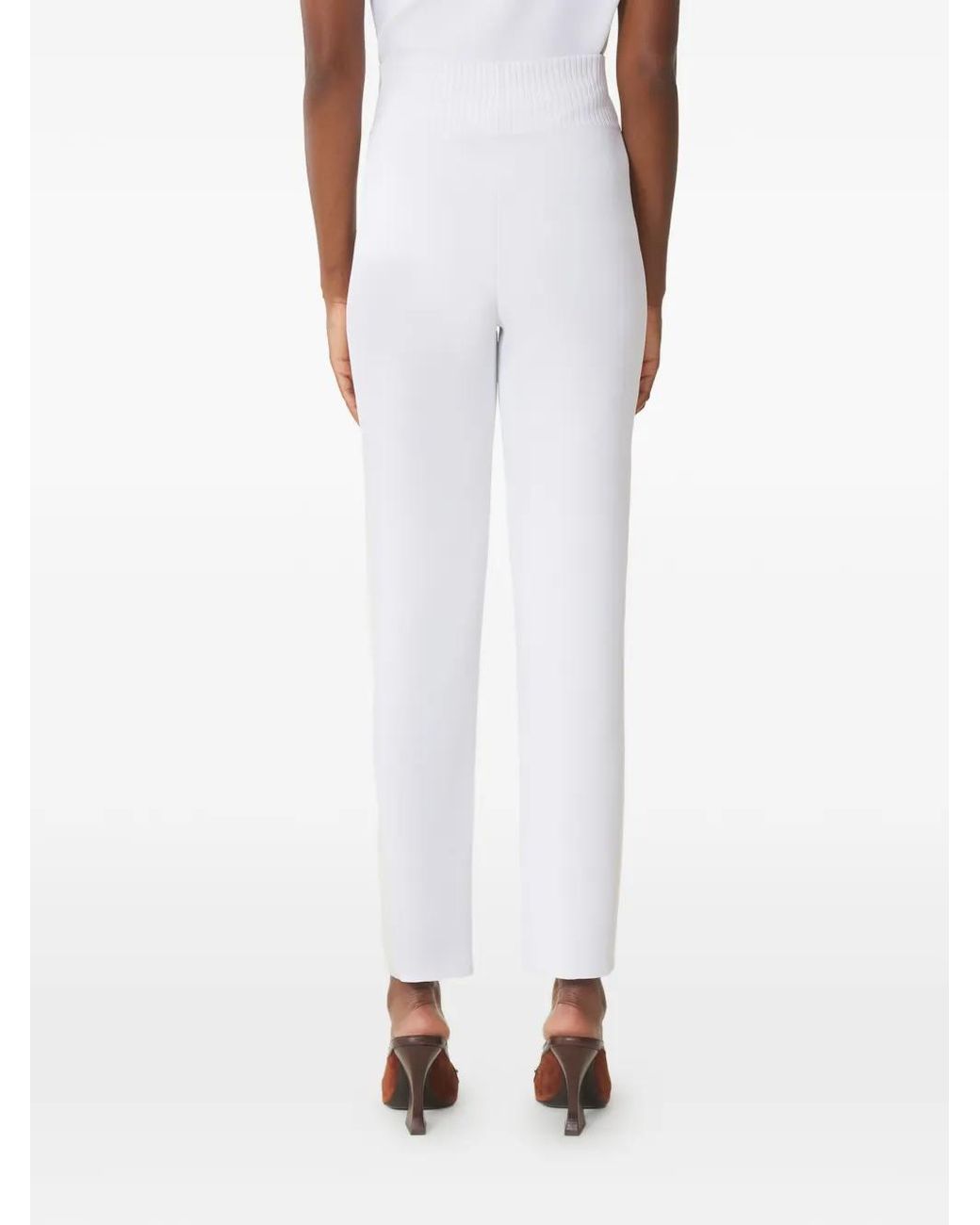 Lanvin White Viscose Leggings