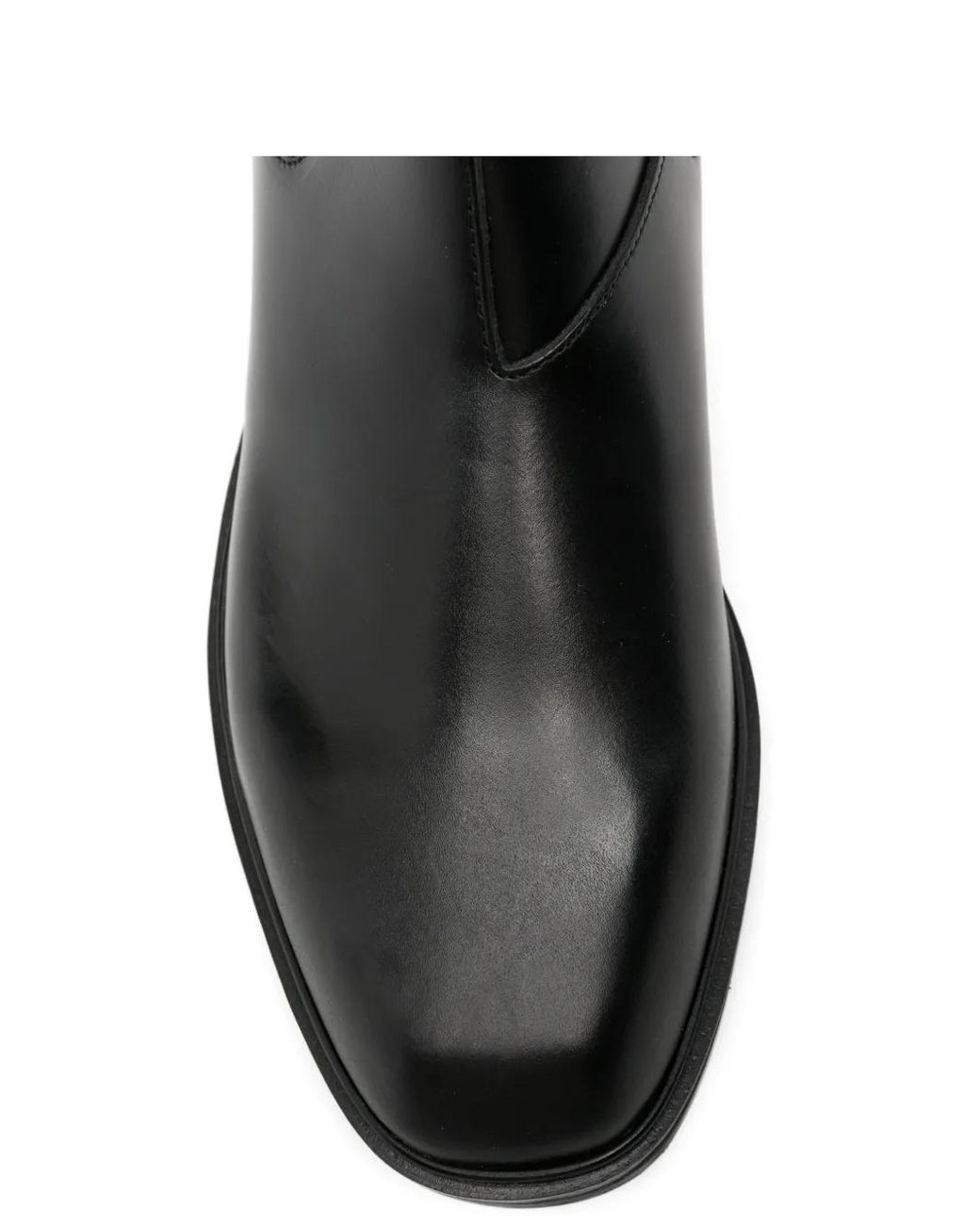 VINNY'S Black Elasticated-Side Panel Boots for men