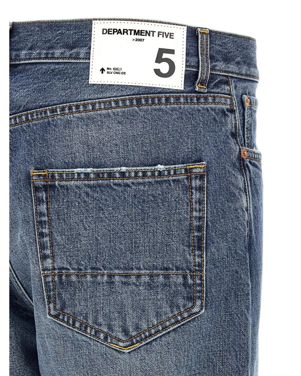 Department 5 Blue Bowl Straight-Leg Jeans for men