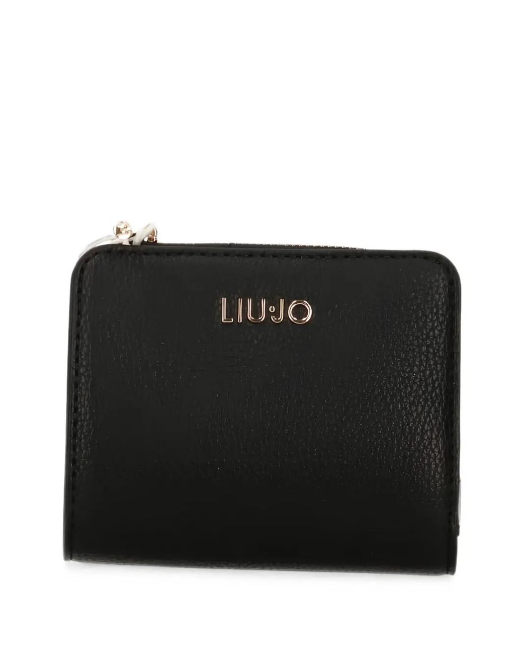 Liu Jo Black Logo-Plaque Bifold Wallet