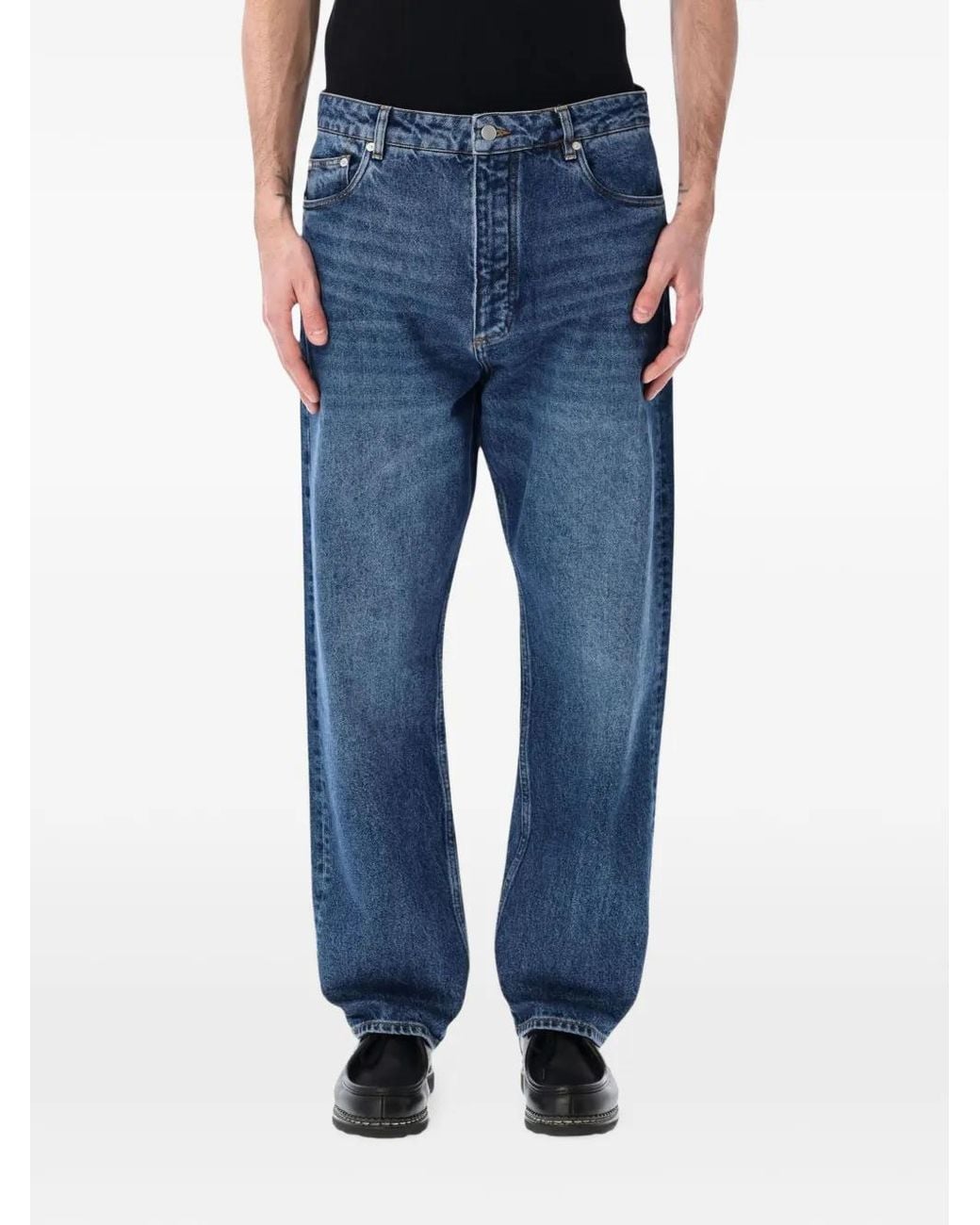 Studio Nicholson Blue Riso Denim Jeans for men