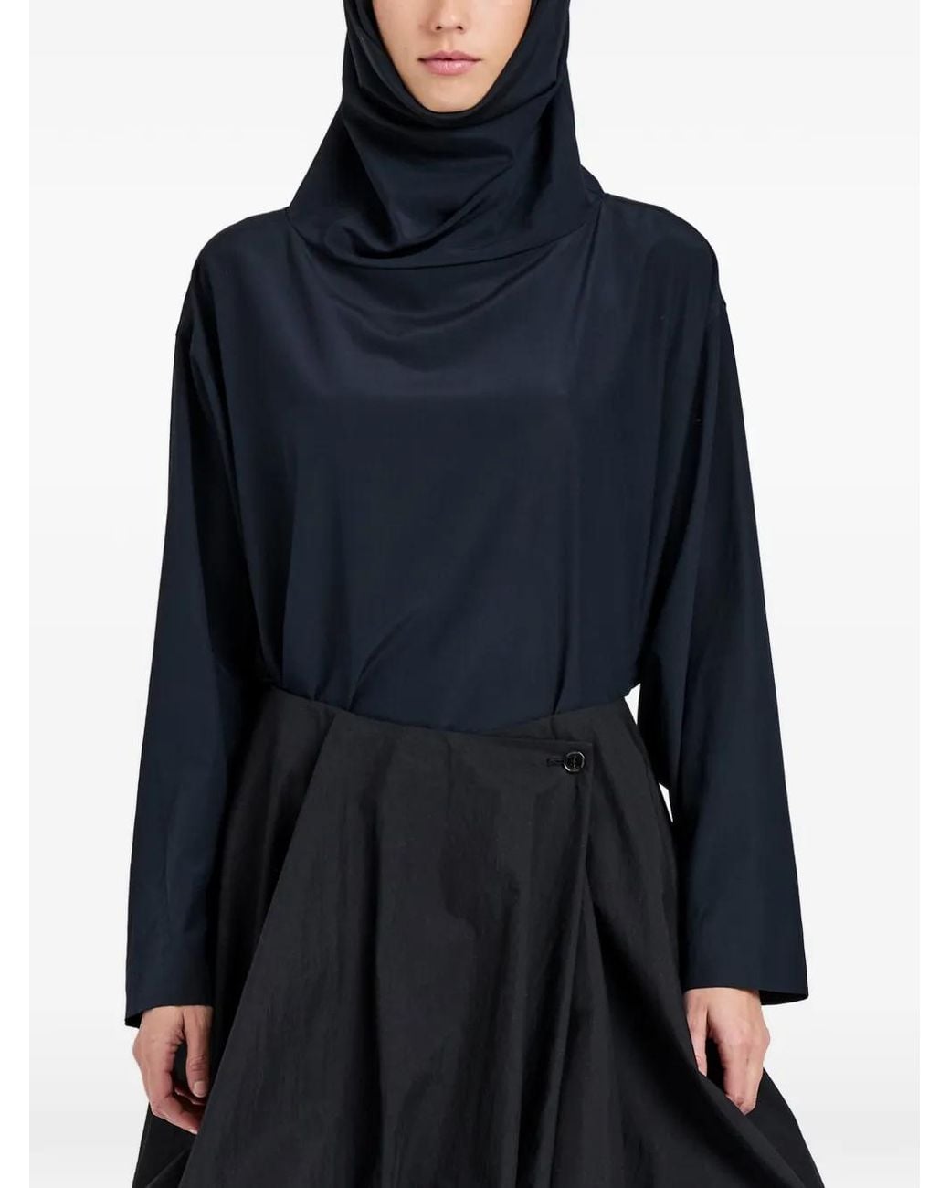 Proenza Schouler Blue Turtleneck Long-Sleeved T-Shirt