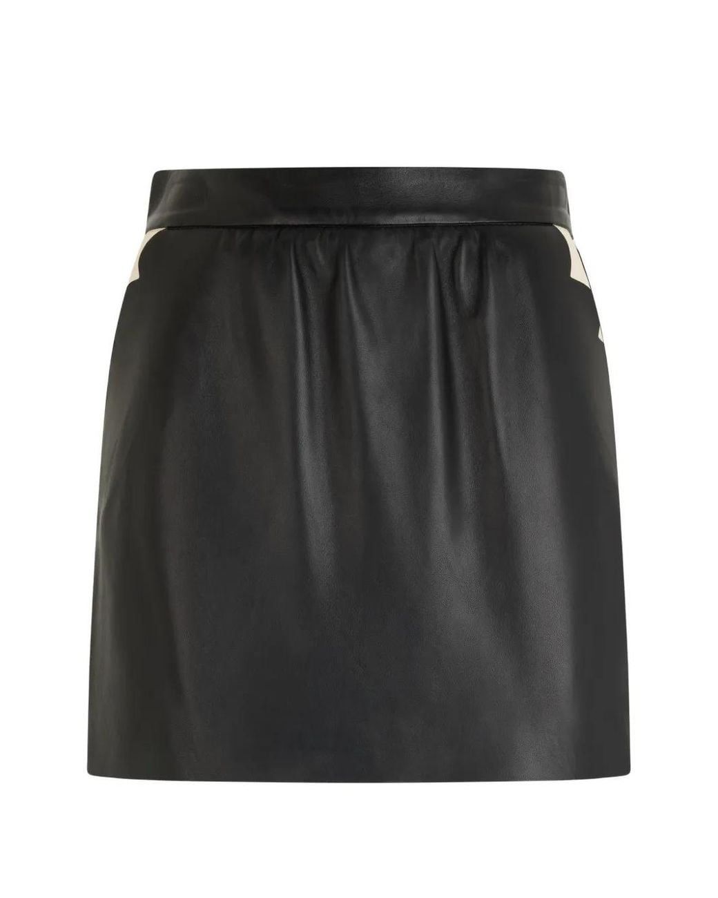 RED Valentino Black High-Waist Mini Skirt