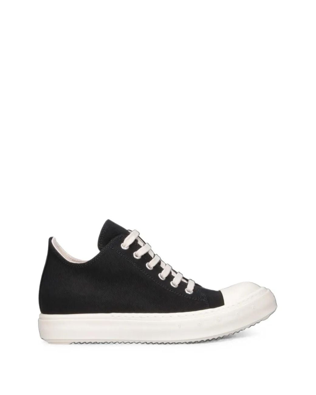 Rick Owens Black Lace-Up Sneakers