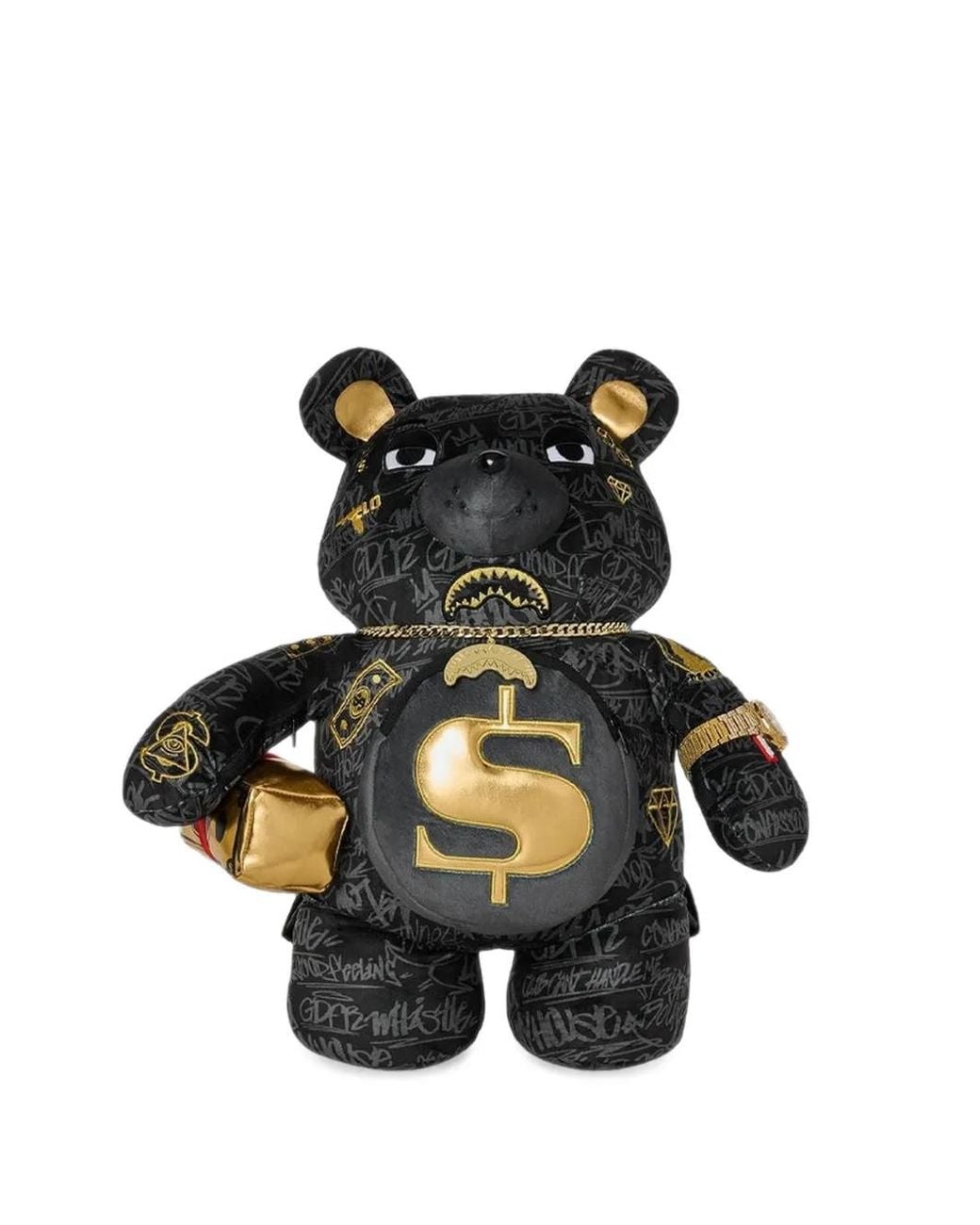 Sprayground Black Moneybear Flo Rida Backpack for men