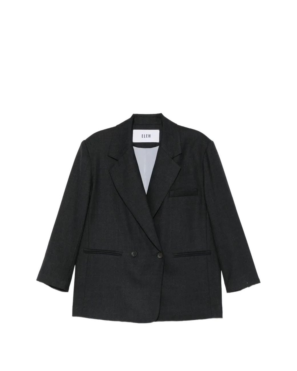 ELEH Black Double-Breasted Jacket