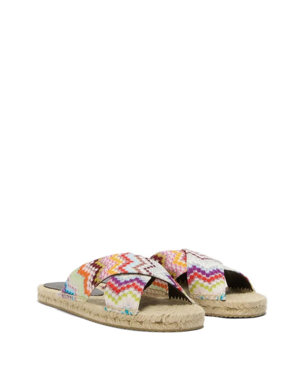Missoni Brown Zigzag-Patterned Espadrilles