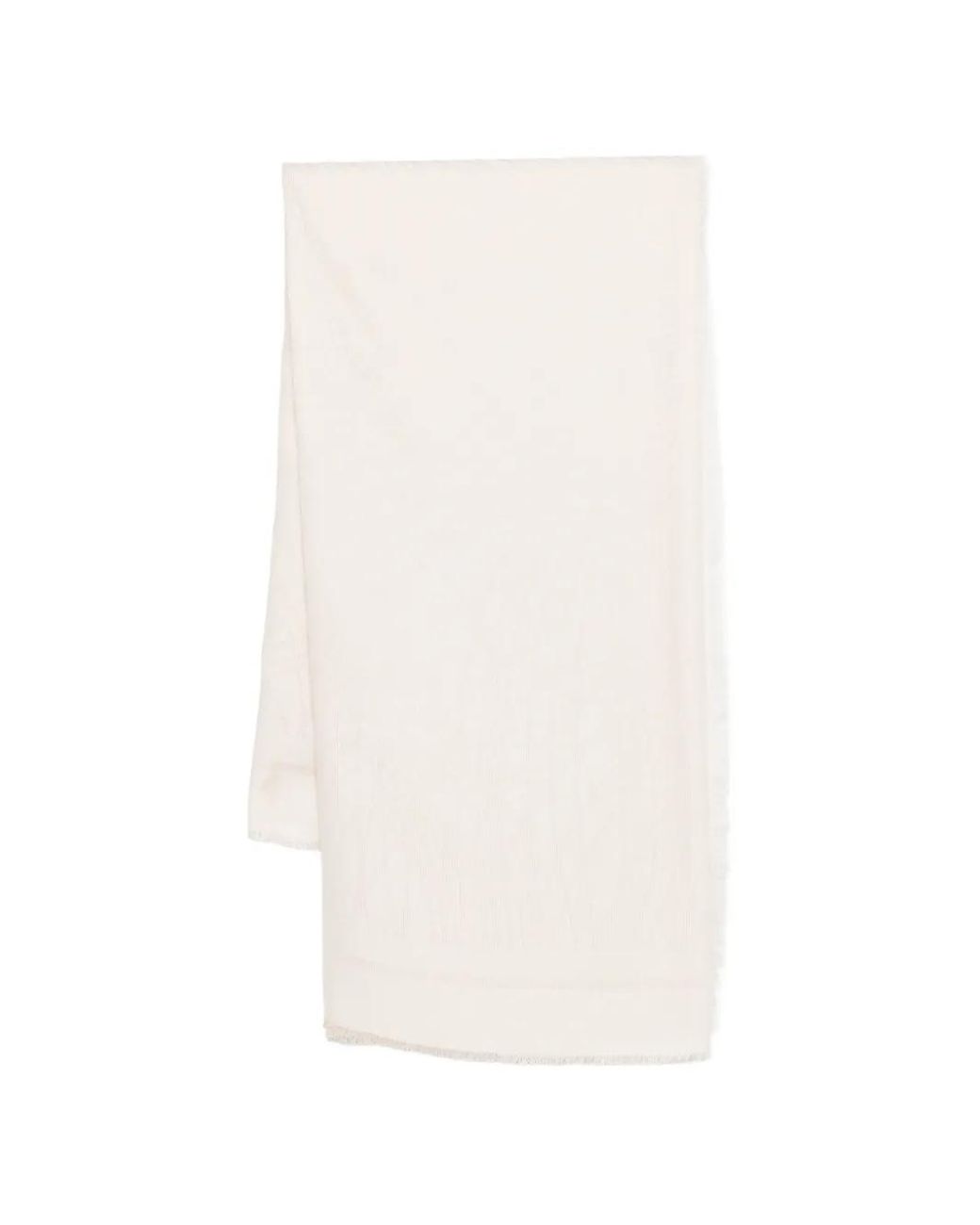Elisabetta Franchi White Foulard Scarf With Lurex