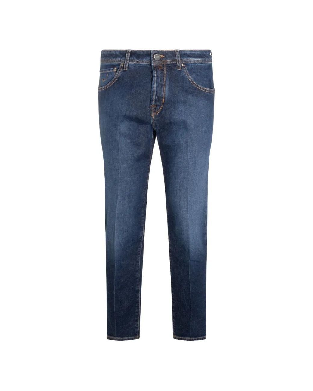 Jacob Cohen Blue Faded-Effect Jeans for men