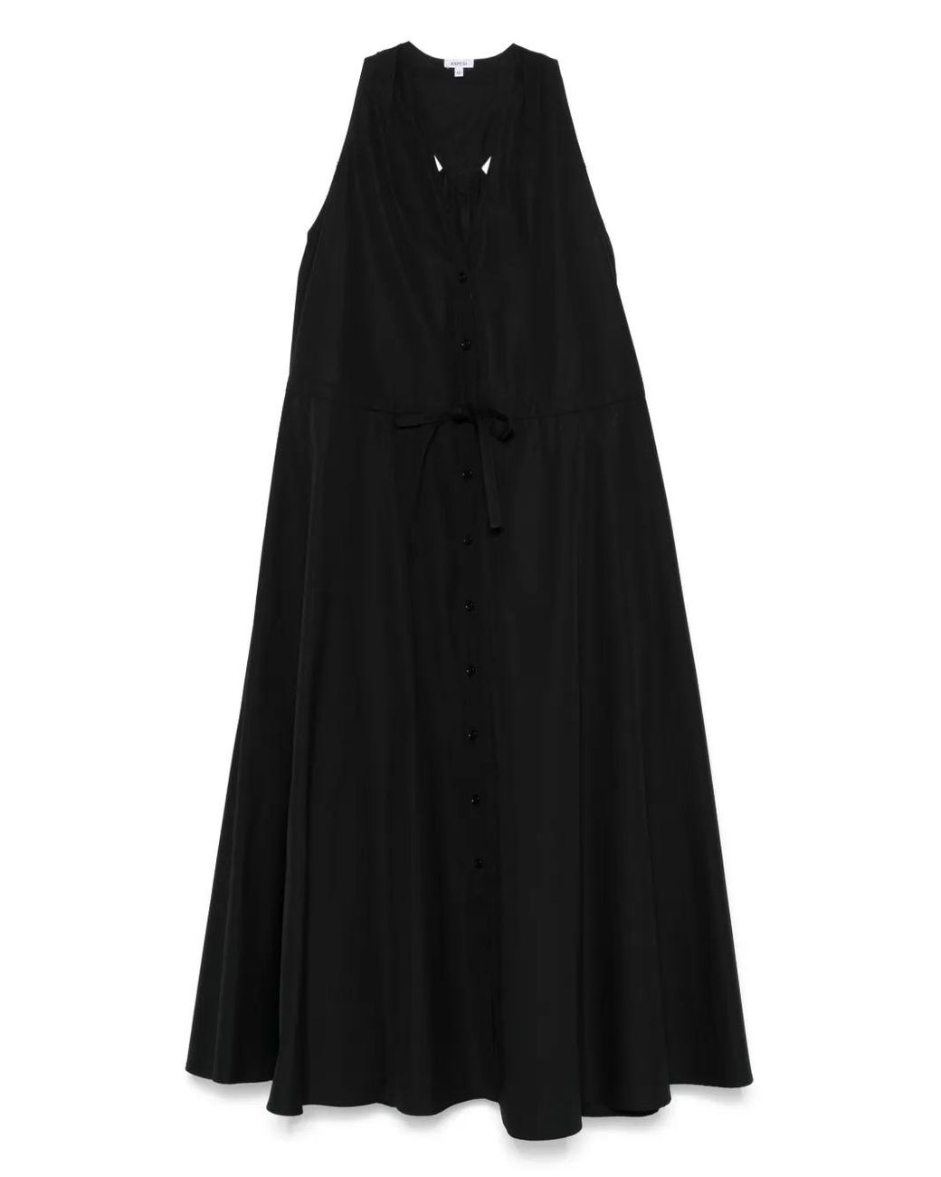 Aspesi Black Cotton Midi Dress