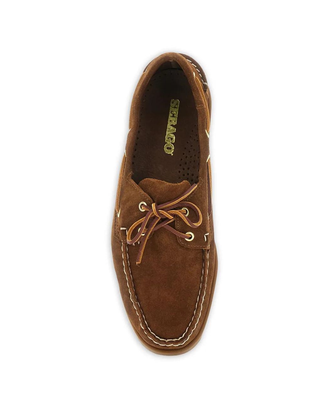Sebago Brown Portland Leather Boat Shoes for men
