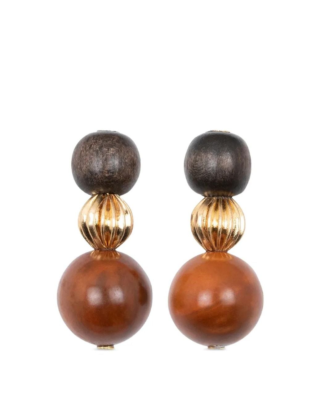 Jennifer Behr Metallic Asher Beaded Earrings