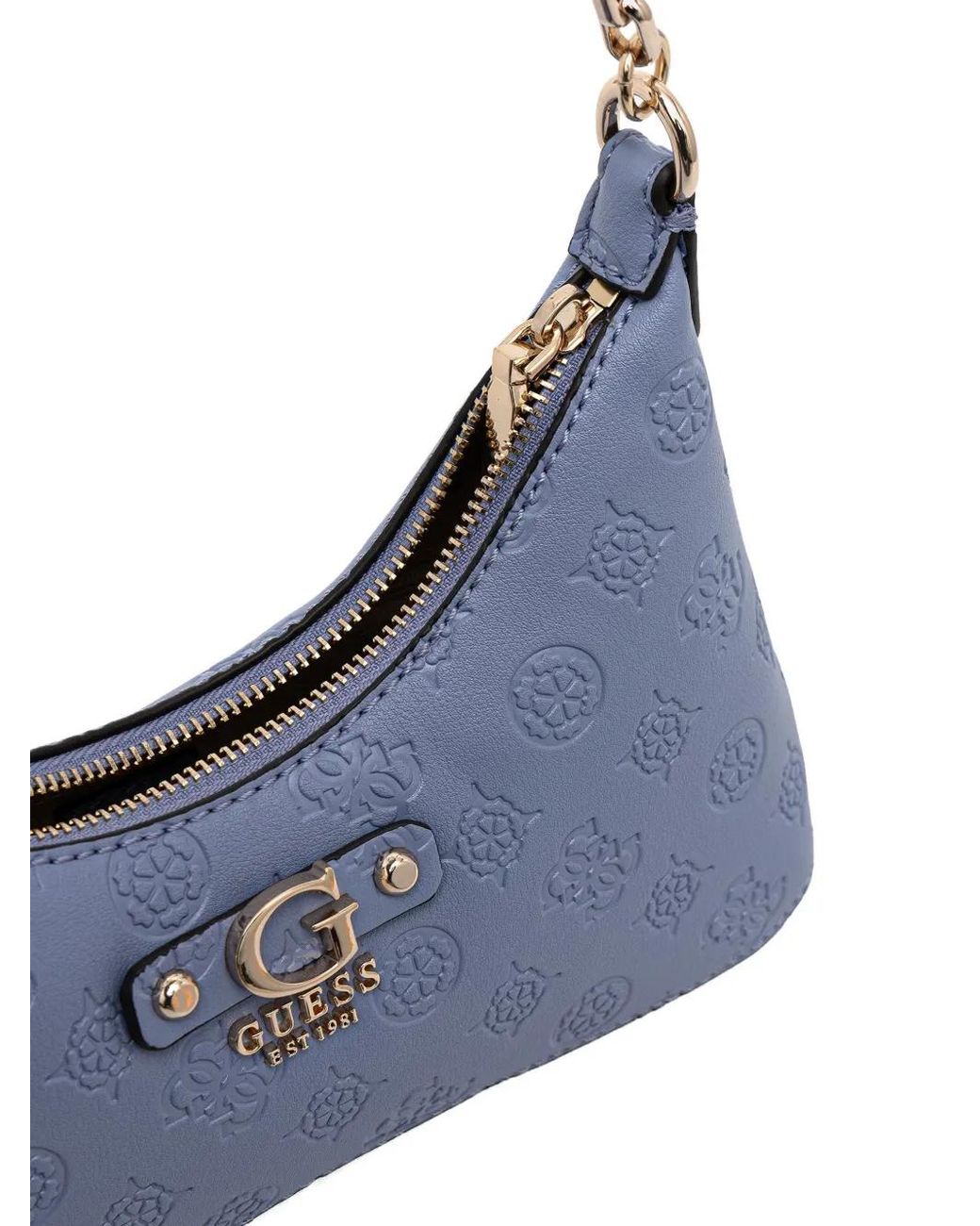 Guess Blue Dita Logo Shoulder Bag