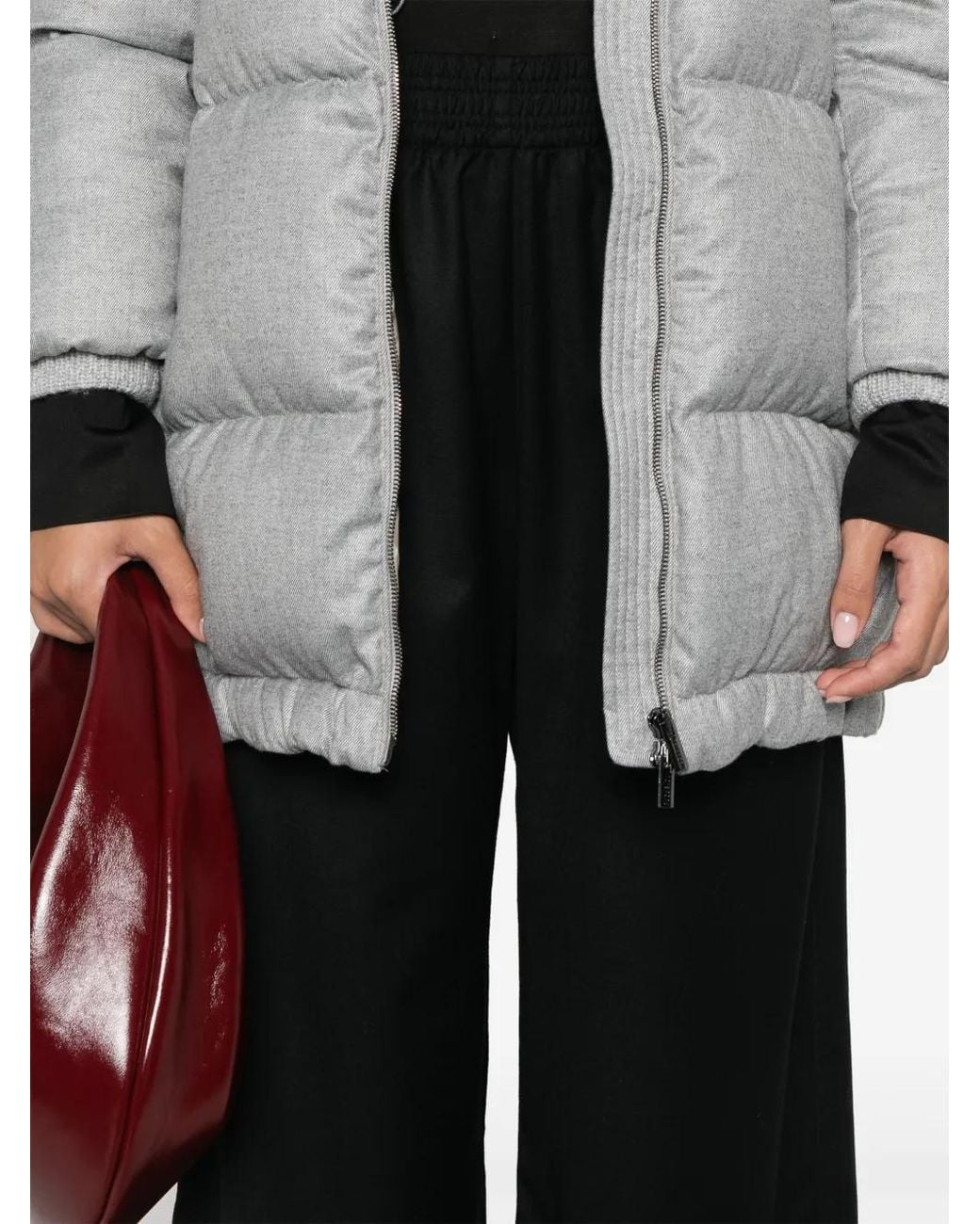 Fabiana Filippi Black Amelia Flannel Trousers