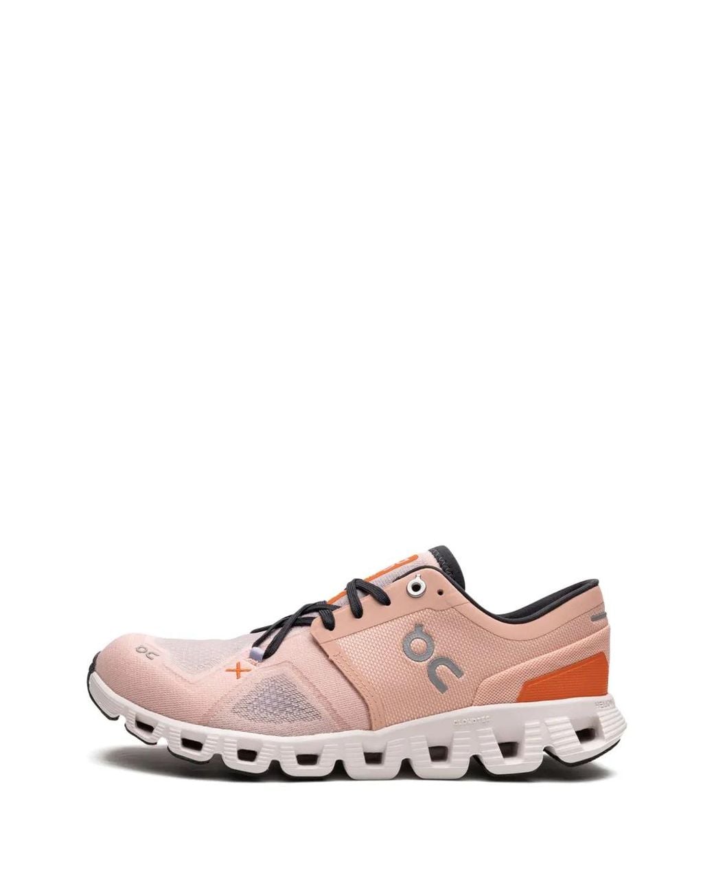On Shoes Pink Cloud X 3 Running Shoe