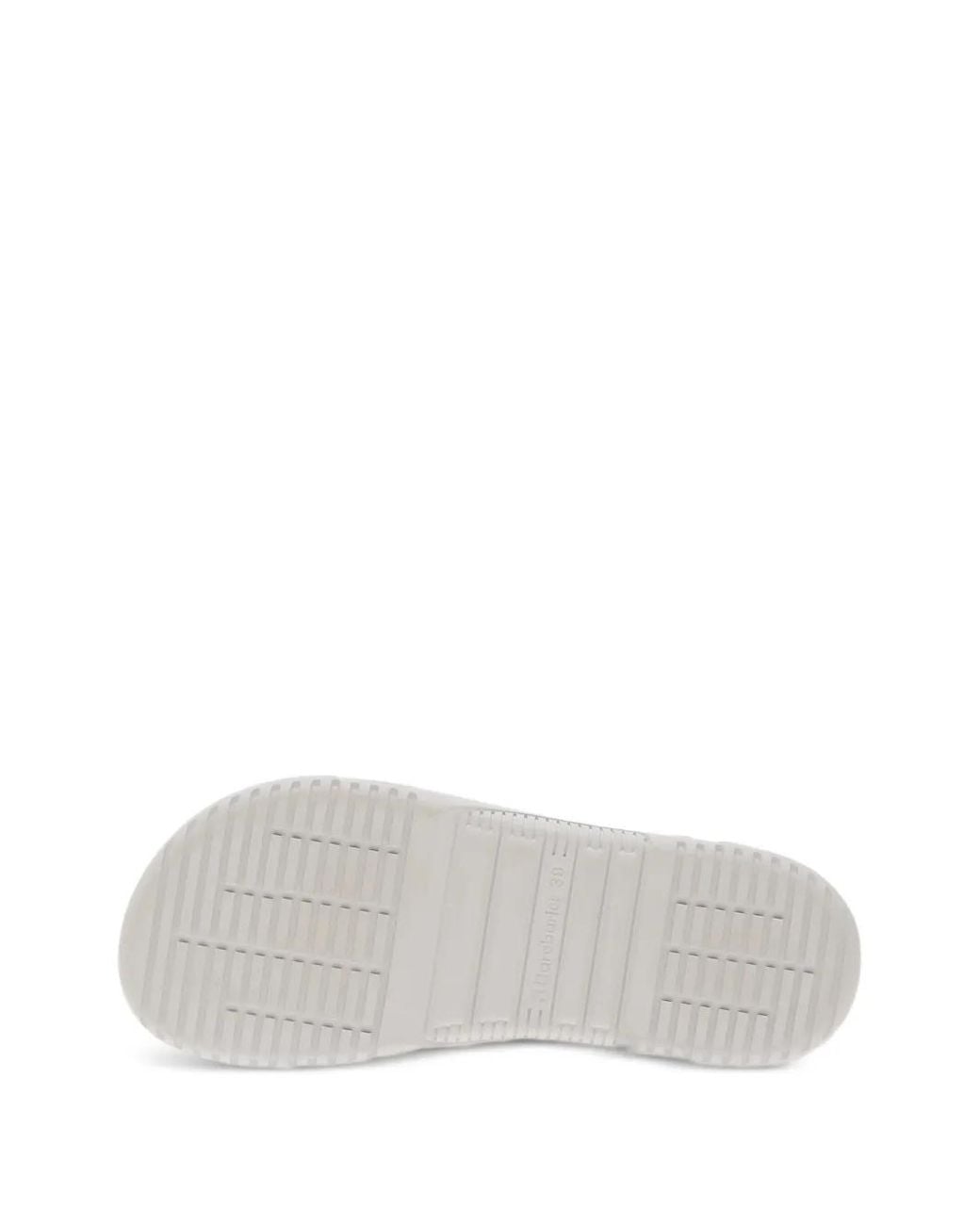 Barebarics White Perforated Lace-Up Sneakers