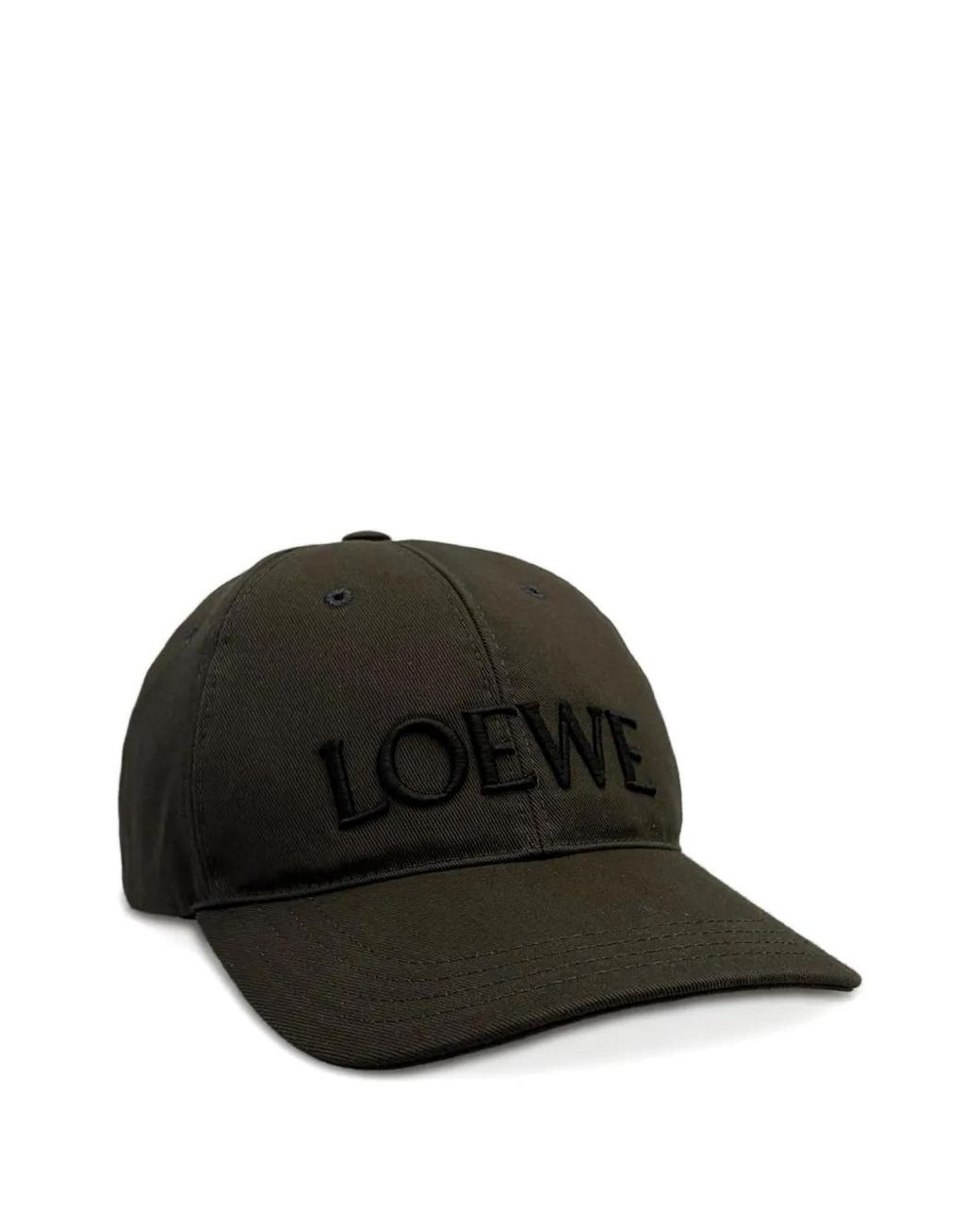 Loewe Black Futurist Cat Cotton Baseball Cap