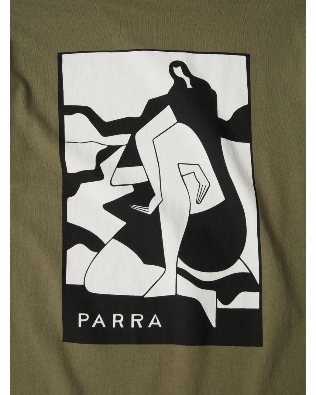 by Parra Green Waiting For You Graphic-Print T-Shirt for men