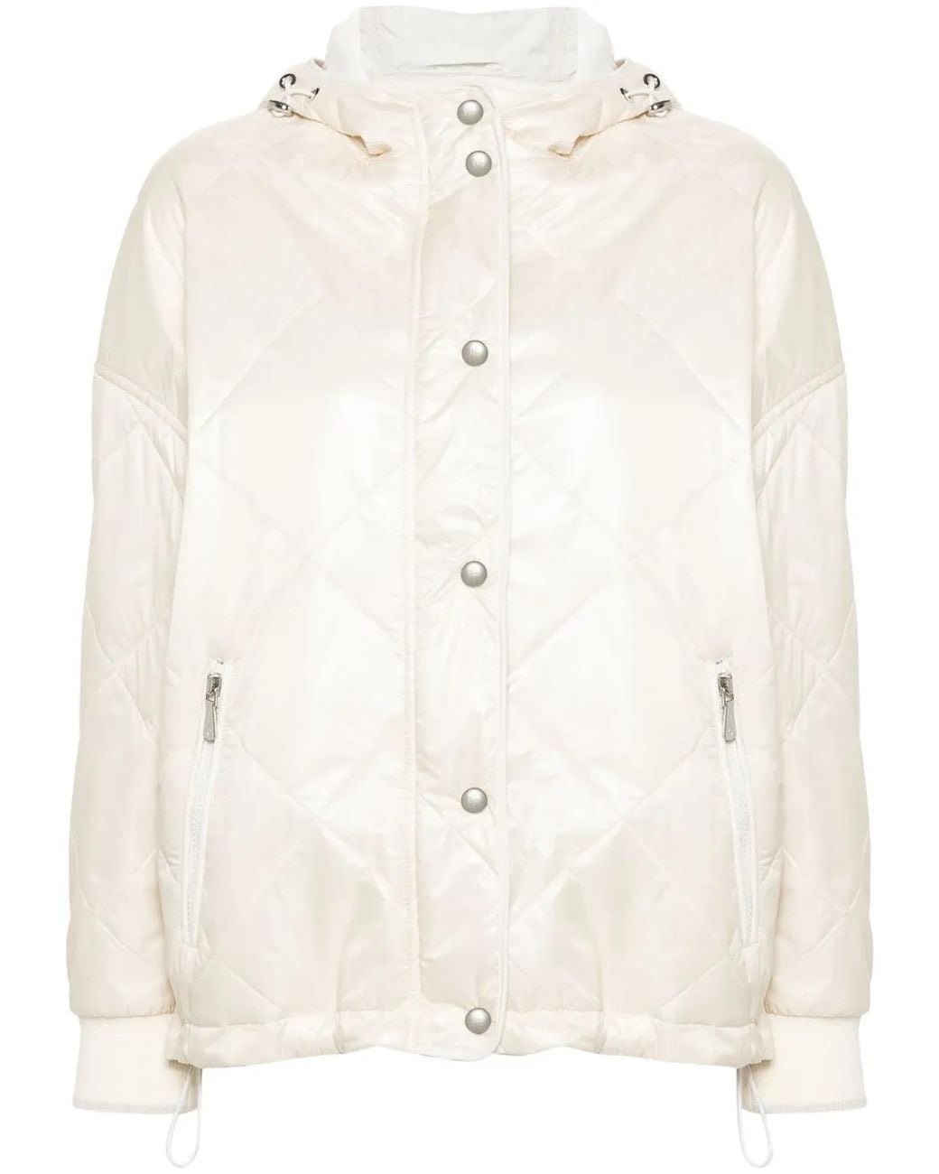 Eleventy Natural Hooded Padded Jacket