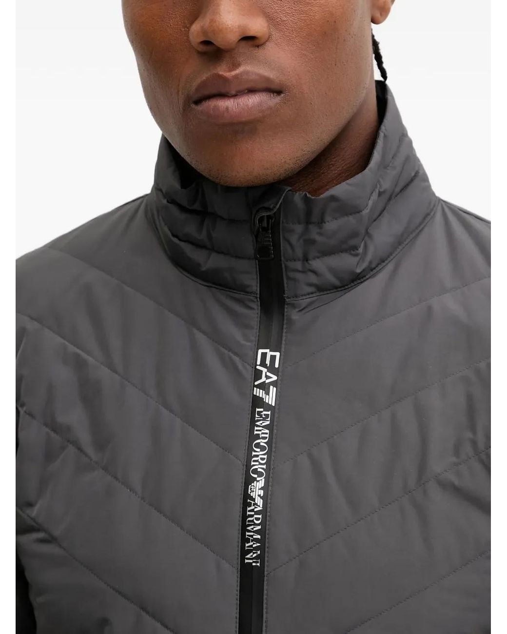 Giacca Con Zip di EA7 in Gray da Uomo
